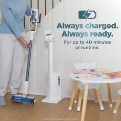 Shark Clean & Empty BU3523 Cordless Stick Vacuum with HEPA Filtration, Auto-Empty System, Self Cleaning Brushroll, White & Magenta slide 2 of 9