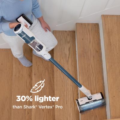 Show full view: Shark Clean & Empty BU3523 Cordless Stick Vacuum with HEPA Filtration, Auto-Empty System, Self Cleaning Brushroll, White & Magenta slide 4 of 9