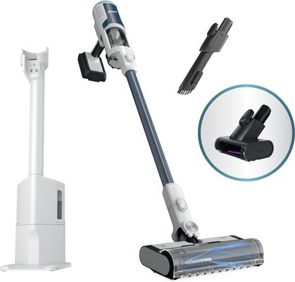 Show full view: Shark Clean & Empty BU3523 Cordless Stick Vacuum with HEPA Filtration, Auto-Empty System, Self Cleaning Brushroll, White & Magenta slide 2 of 9
