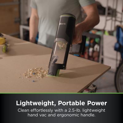 Show full view: Shark PowerBoost BH102 Cordless Handheld PowerVac 2-in-1 Car/Home, Charcoal & Electric Green slide 8 of 9