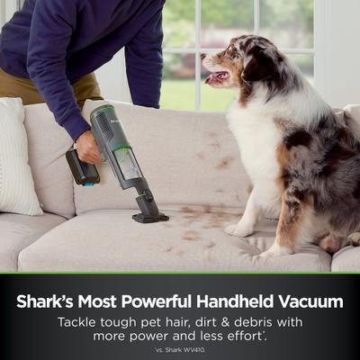 Show full view: Shark PowerBoost BH102 Cordless Handheld PowerVac 2-in-1 Car/Home, Charcoal & Electric Green slide 4 of 9