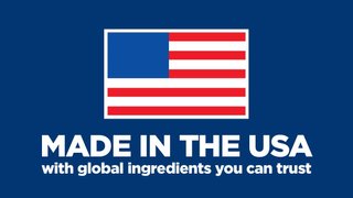 Made in the USA with global ingredients you can trust
