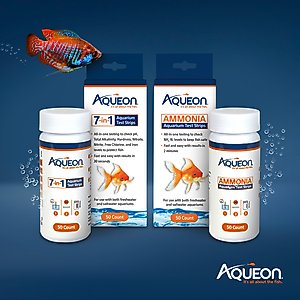 Aqueon 7-in-1 Aquarium Test Strips, 50 count