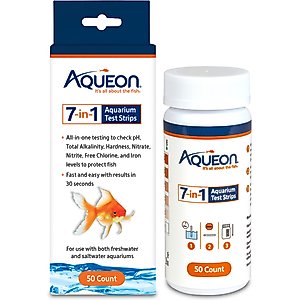 Aqueon 7-in-1 Aquarium Test Strips, 50 count