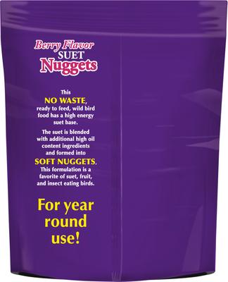 Show full view: C&S Berry Flavored Suet Nuggets Bird Food, 27-oz bag slide 2 of 11