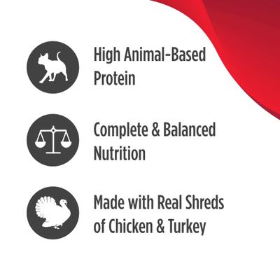 Show full view: Nulo Real Shreds Variety Pack Grain-Free Wet Cat & Kitten Food, 2.5-oz pouch, case of 12 slide 6 of 11