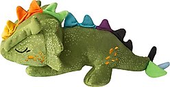 Snugarooz Drowsy the Dragon Squeaky Dog Plush Toy, Green slide 2 of 5