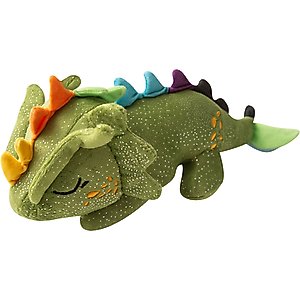 Snugarooz Drowsy the Dragon Squeaky Dog Plush Toy, Green