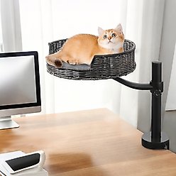 Niubya Adjustable Hammock Cat Desk Bed, Grey, 1 Piece, Grey