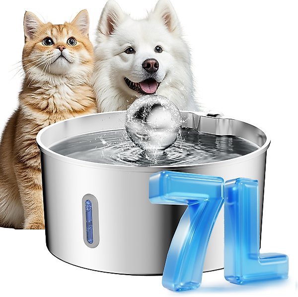 Show full view: VIVIPAL Dog Water Fountain for Large Dogs, 7-L slide 1 of 9