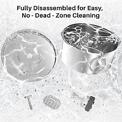 VIVIPAL Extra Stainless Steel Dual-Outlet Dog & Cat Fountain, 7-L slide 2 of 9