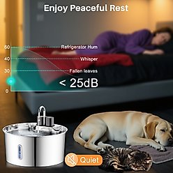 VIVIPAL Wireless Stainless Steel Water Fountain for Large Dogs, 7-L slide 2 of 9