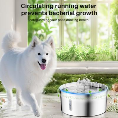 Show full view: VIVIPAL Super Quiet Indoor Water Fountain for Large Dogs & Big Cats, 1.8-gal slide 6 of 8