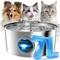 Show in main carousel: VIVIPAL Extra Stainless Steel Dual-Outlet Dog & Cat Fountain, 7-L slide 1 of 10