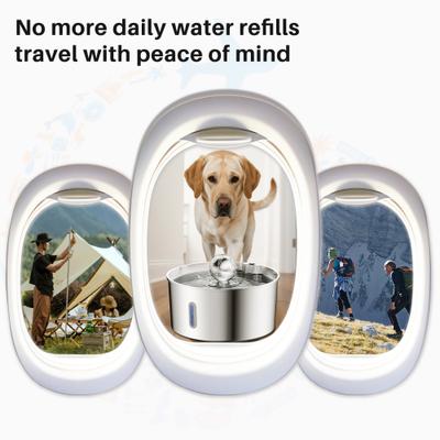 Show full view: VIVIPAL Dog Water Fountain for Large Dogs, 7-L slide 9 of 10