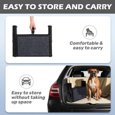 Show full view: Heeyoo Dog Foldable Dog Car Ramp, 5-Step slide 3 of 8