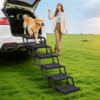 Show full view: Heeyoo Dog Foldable Dog Car Ramp, 6-Step slide 4 of 8