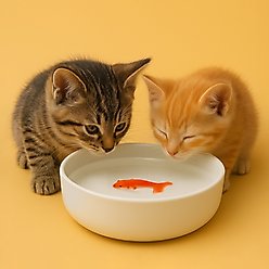 Suck UK Goldfish Cat Bowl, Medium