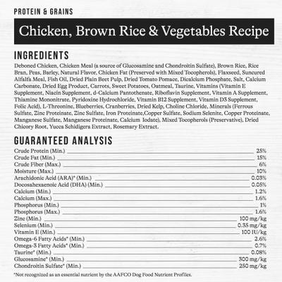 Show full view: American Journey Protein & Grains Large Breed Puppy Chicken, Brown Rice & Vegetables Recipe Dry Dog Food, 56-lb bundle slide 10 of 12
