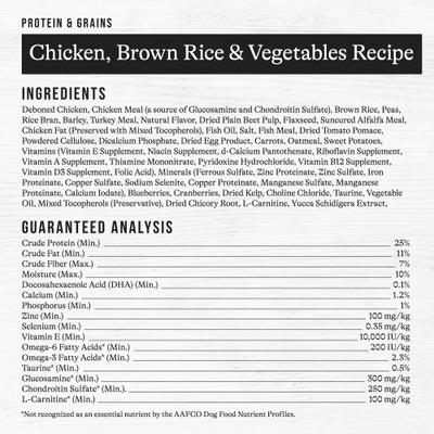Show full view: American Journey Protein & Grains Senior Chicken, Brown Rice & Vegetables Recipe Dry Dog Food, 56-lb bundle slide 10 of 12
