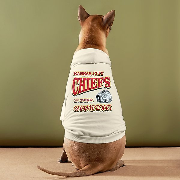 Show full view: Pets First Kansas City Chiefs Champions Dog Hoodie, Large slide 4 of 5