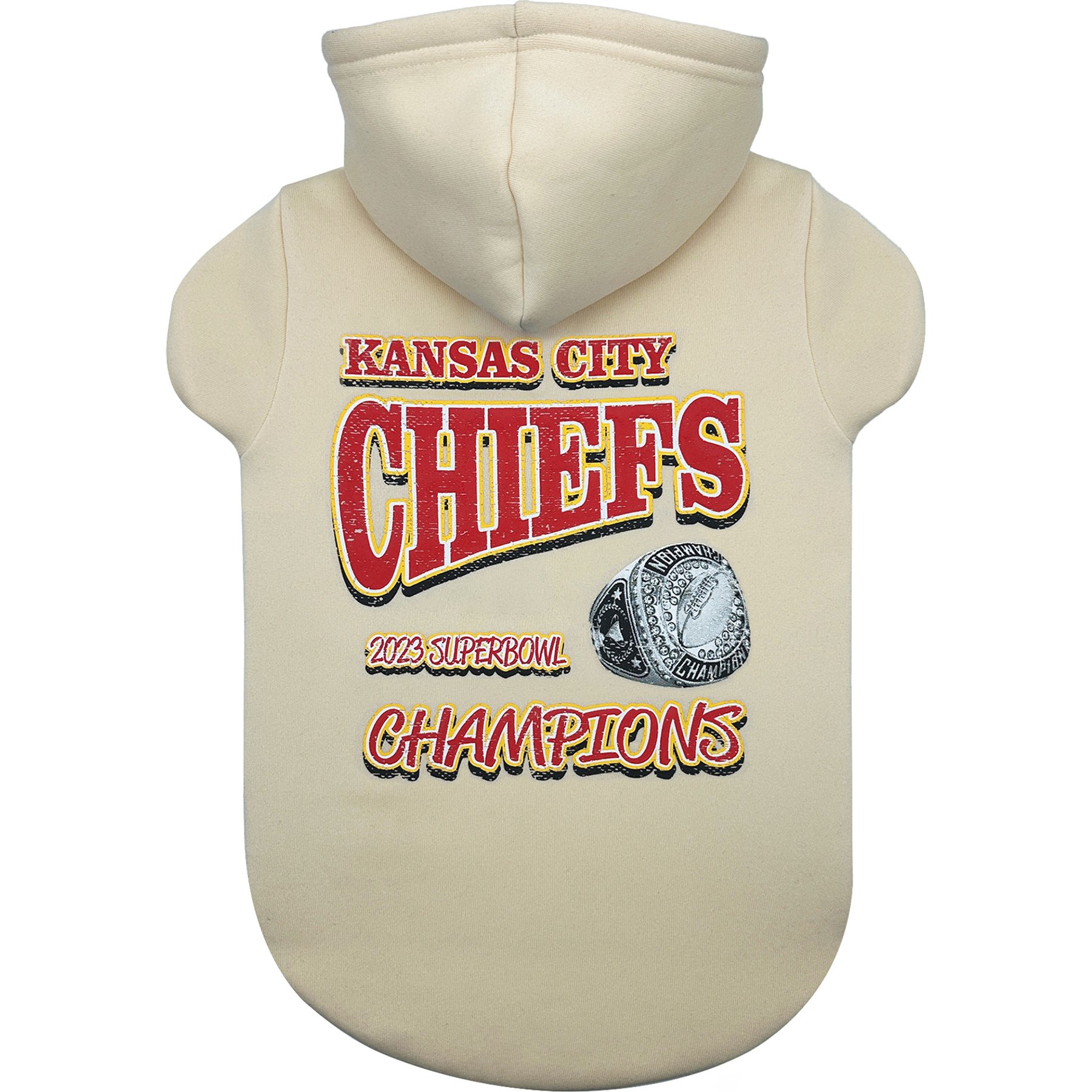 Pets First Kansas City Chiefs Champions Dog Hoodie, Large
