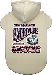 Pets First New England Patriots Champions Dog Hoodie, Medium