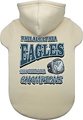 Pets First Philadelphia Eagles Champions Dog Hoodie, Medium