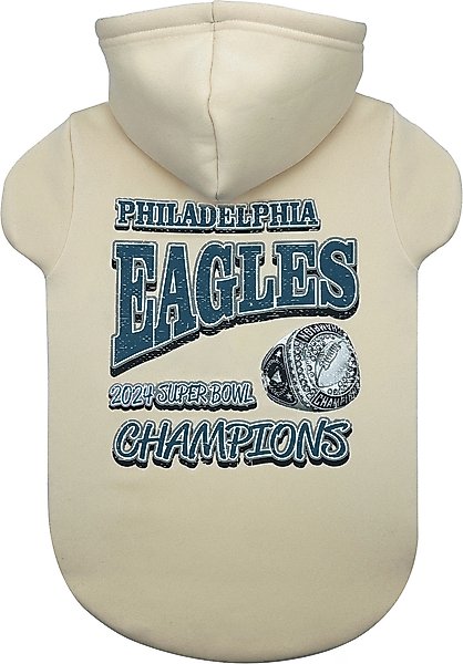 Show full view: Pets First Philadelphia Eagles Champions Dog Hoodie, Large slide 1 of 6