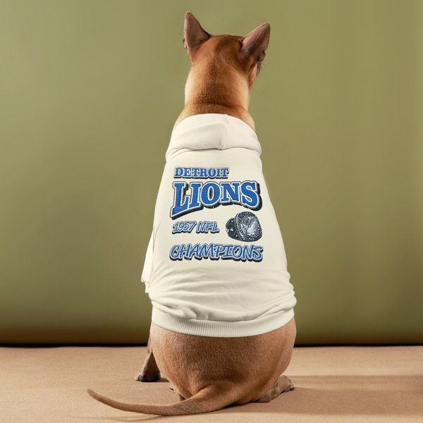 Show full view: Pets First Detriot Lions Champions Dog Hoodie, Medium slide 4 of 5