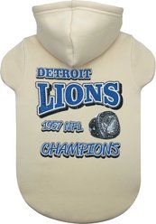 Pets First Detriot Lions Champions Dog Hoodie, Medium