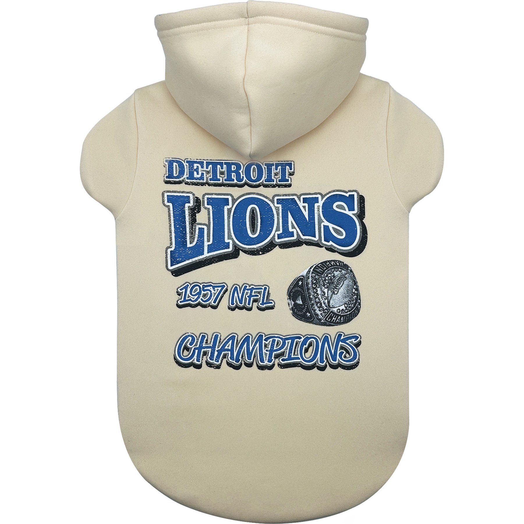 Pets First Detriot Lions Champions Dog Hoodie, Medium