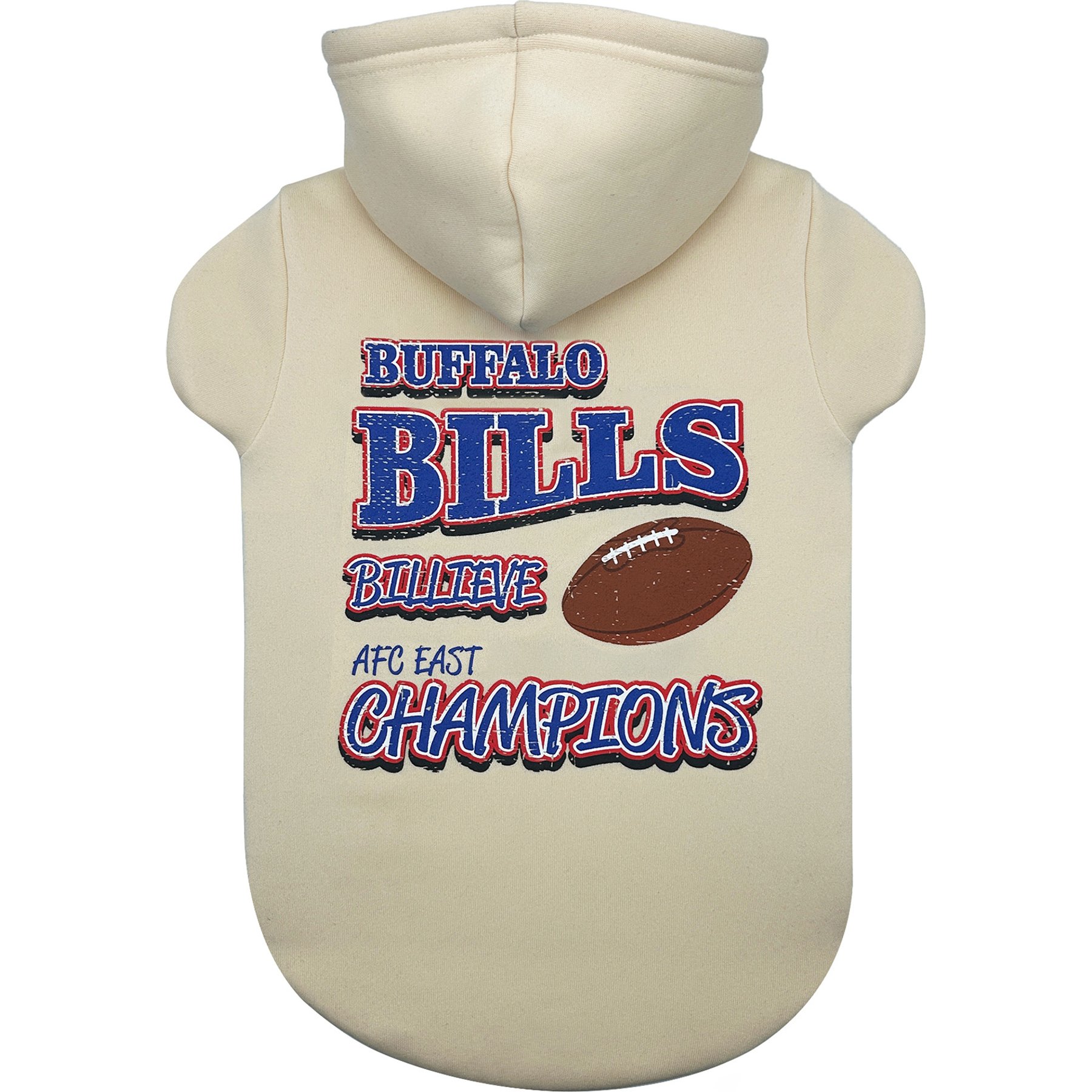 Pets First Buffalo Bills Champions Dog Hoodie, Large