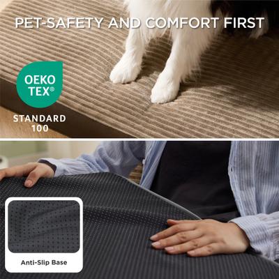 Show full view: Bedsure Orthopedic Dog Beds with Removable Machine Washable Cover, Brown, Large slide 4 of 9