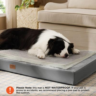 Show full view: Bedsure Orthopedic Dog Beds with Removable Machine Washable Cover, Dark Grey, Large slide 3 of 10