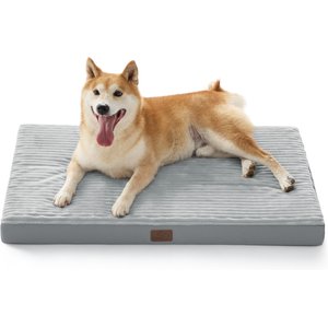 Bedsure Orthopedic Dog Beds with Removable Machine Washable Cover, Light Grey, Large