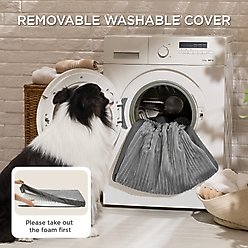 Bedsure Orthopedic Dog Bed Mat with Removable Machine Washable Cover, Dark Grey, Medium slide 2 of 7
