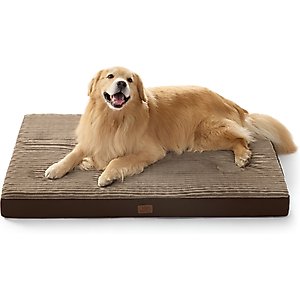 Bedsure Orthopedic Dog Beds with Removable Machine Washable Cover, Brown, XX-Large