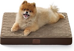 Bedsure Orthopedic Dog Beds with Removable Machine Washable Cover, Brown, Small