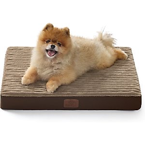 Bedsure Orthopedic Dog Beds with Removable Machine Washable Cover, Brown, Small