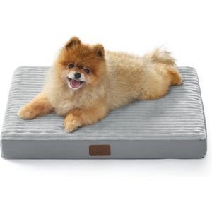 Bedsure Orthopedic Dog Beds with Removable Machine Washable Cover, Light Grey, Small
