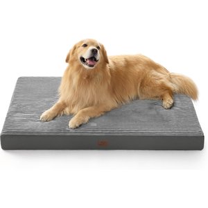 Bedsure Orthopedic Dog Beds with Removable Machine Washable Cover, Dark Grey, XX-Large