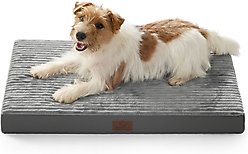 Bedsure Orthopedic Dog Beds with Removable Machine Washable Cover, Dark Grey, Medium