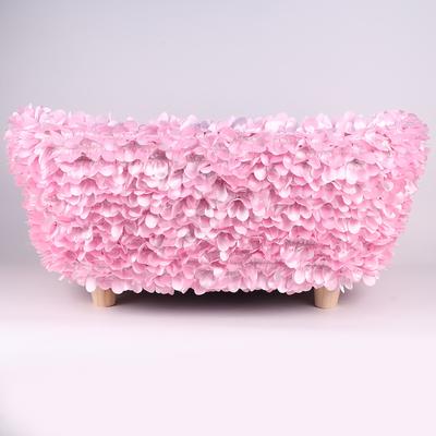 Show full view: Halinfer Petal Elevated Cat Sofa Bed, Pink, Medium slide 4 of 10