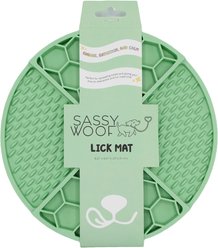Sassy Woof Silicone Dog Lick Mat, Green