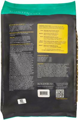 Show full view: Roudybush Maintenance Nibbles Pellet Bird Food, 25-lb bag slide 2 of 2