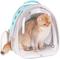 Show in main carousel: Halinfer Hard-Sided Space Capsule Astronaut Clear Bubble Window Airline-Approved Cat Backpack Carrier with Front Extension, 16.5 x 15 x 13-in, Green slide 6 of 6