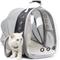 Show in main carousel: Halinfer Hard-Sided Space Capsule Astronaut Clear Bubble Window Airline-Approved Cat Backpack Carrier with Back Extension, 16.5 x 15 x 13-in, Black slide 4 of 8
