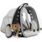 Show in main carousel: Halinfer Hard-Sided Space Capsule Astronaut Clear Bubble Window Airline-Approved Cat Backpack Carrier with Back Extension, 16.5 x 15 x 13-in, Black slide 3 of 8