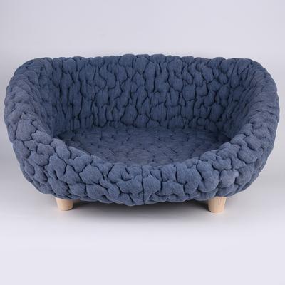Show full view: Halinfer Bubble Elevated Cat Sofa Bed, Blue, Medium slide 5 of 11